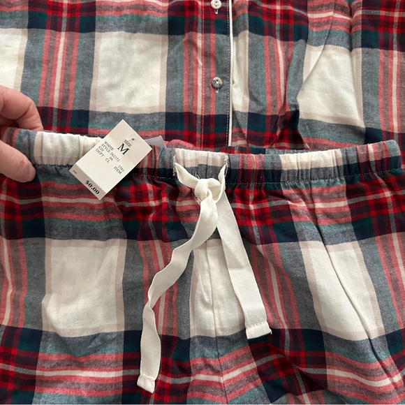 Stars Above Red White & Green Plaid Flannel Pajama Set NWT - Picture 3 of 6